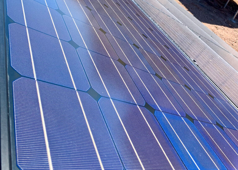 Commercial solar panel cleaning